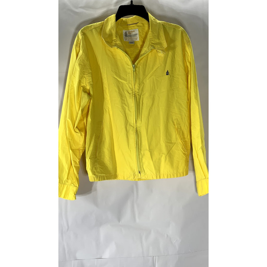 LONDON FOG Men's Yellow Regular-Fit Zip-Up Lightweight Jacket SZ 42R(L)