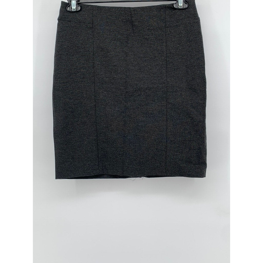 J. JILL Women's Charcoal Gray Ponte Pencil Skirt SZ XS