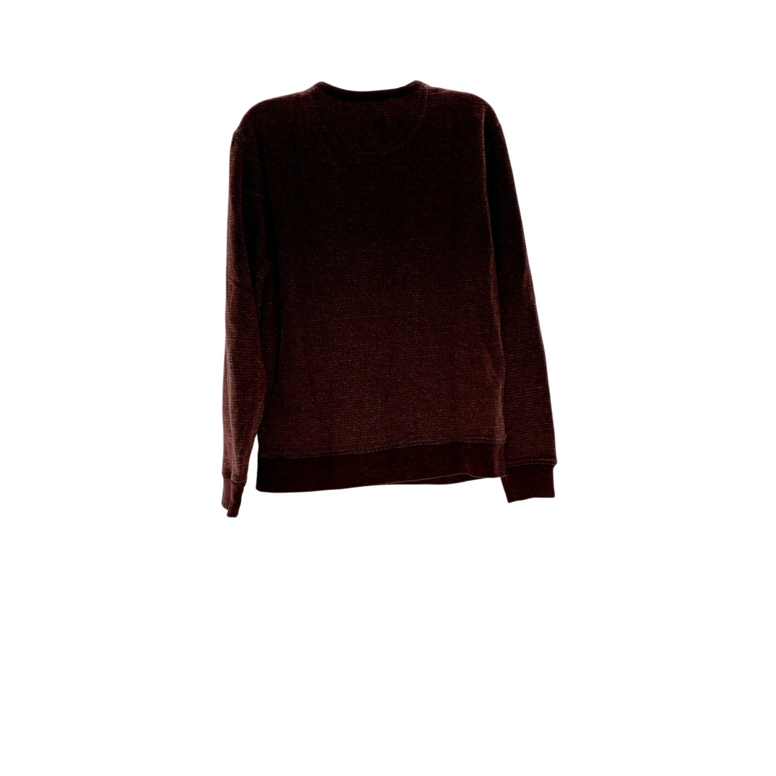 JACHS NEW YORK Men's Burgundy Knit Crewneck Regular-Fit Sweater SZ L