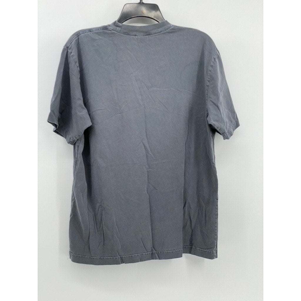 ONLYNY Men's Washed Gray Solid Crewneck Short Sleeve Casual T-Shirt SZ S