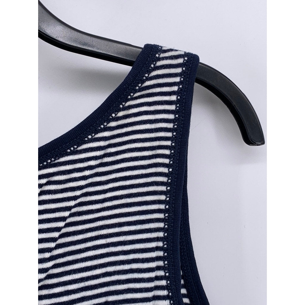 AMERICAN LIVING Women's Navy-White Striped Scoop-Neck Tank Top SZ XL