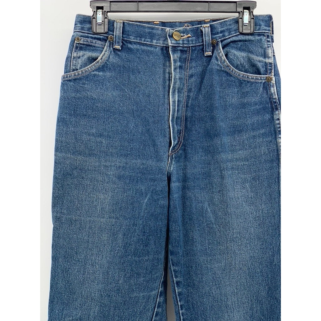 WRANGLER Men's Blue Denim Straight-Leg Regular Fit Jeans SZ 29