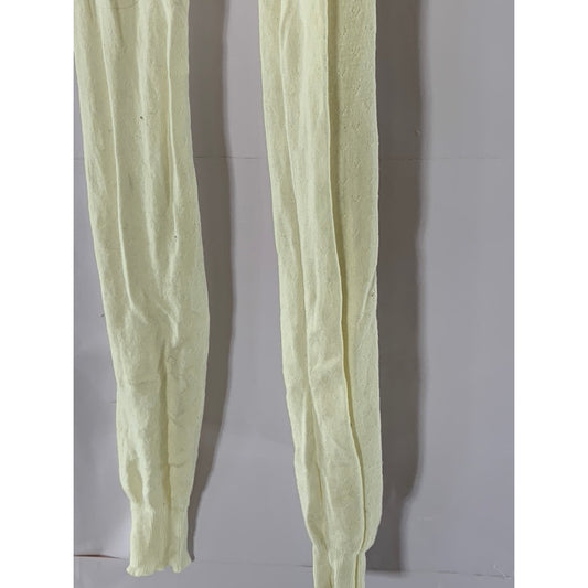 UNBRANDED Women's Beige Knit Pull-On Merino Wool Leggings SZ S