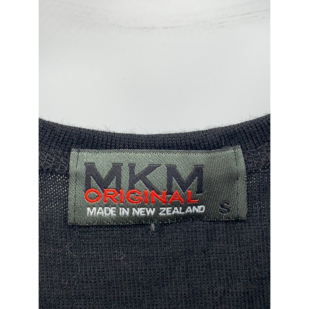 MKM ORIGINALS Men's Black Solid Knit Wool Scoop-Neck Casual Tank SZ S