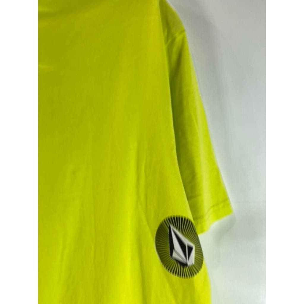 VOLCOM Men's Limeade Crewneck Modern-Fit Shattered Logo Short Sleeve T-Shirt SZL