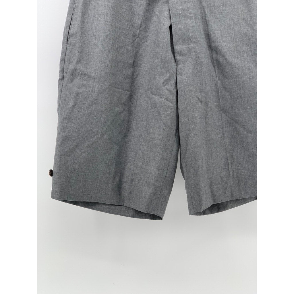 THOM BROWNE Men's Gray Wool Twil Backstrap Shorts SZ 3(US42)