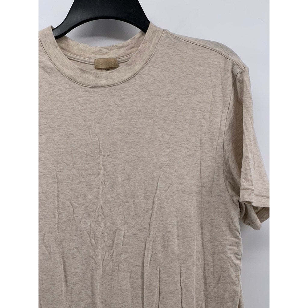 SKIMS Men’s Oatmeal Crewneck Flex T-Shirt SZ S
