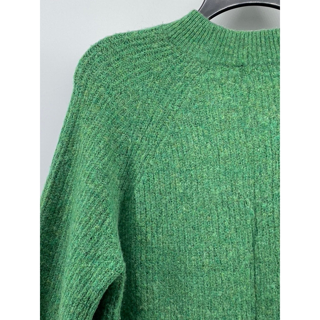 C&A THE BASICS Men's Dark Green Crewneck Knit Pullover Sweater SZ M