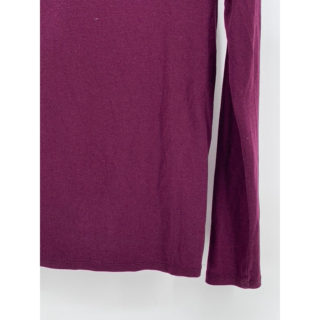 MERONA Womens Long Sleeve Burgundy Shirt SZ M