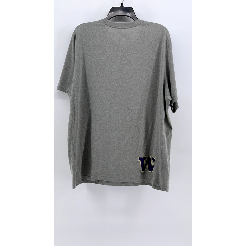 NIKE Men's Gray Huskies Football Logo Short Sleeve Shirt SZ XL