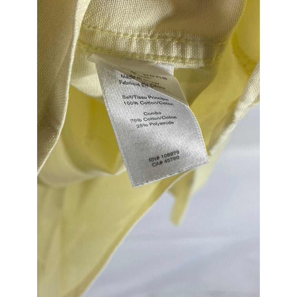 RAG & BONE Men's Yellow Solid Fit-2 Button-Up Long Sleeve Shirt SZ XL