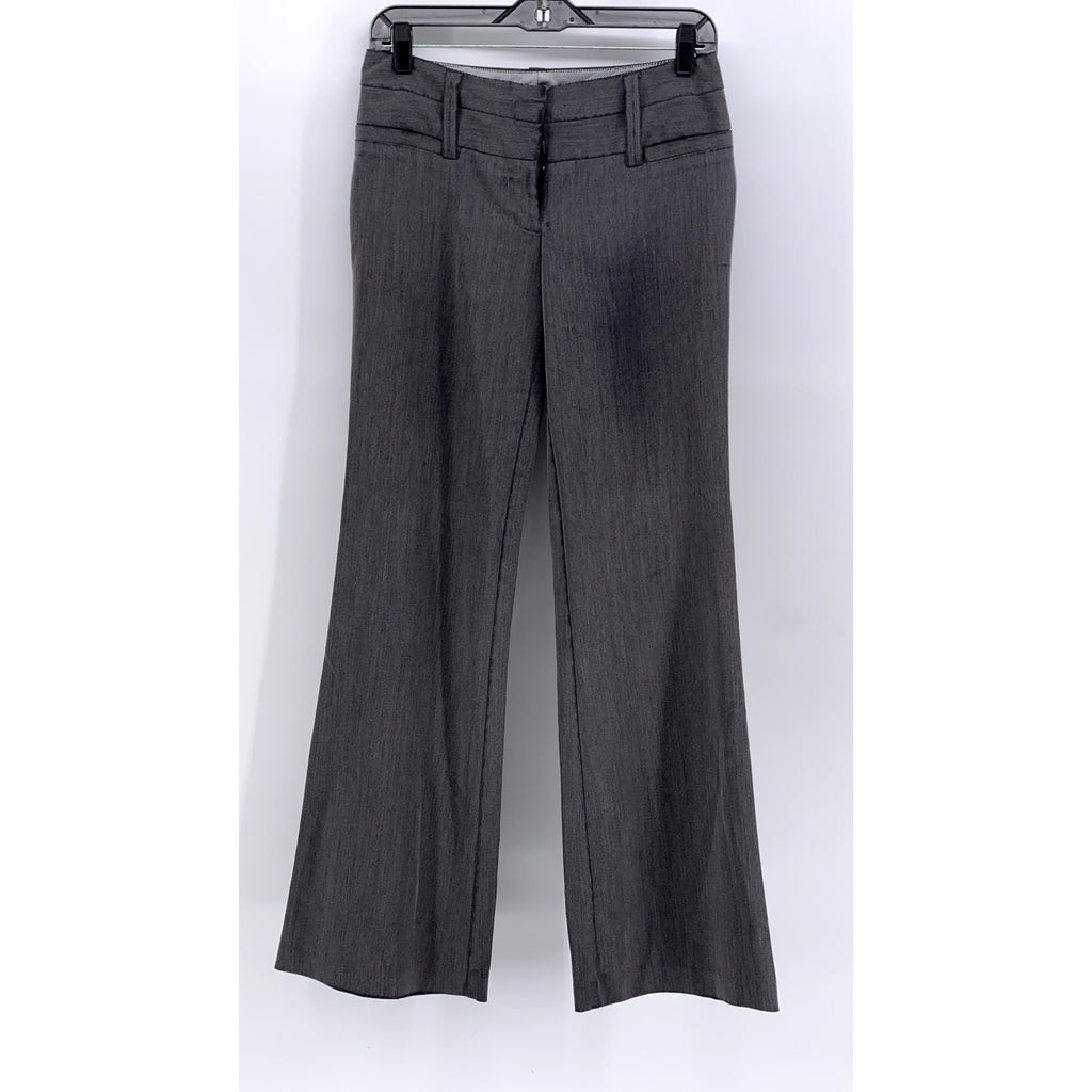 CHARLOTTE RUSSE Women's Charcoal Gray Regular-Fit Wide-Leg Pants SZ 0