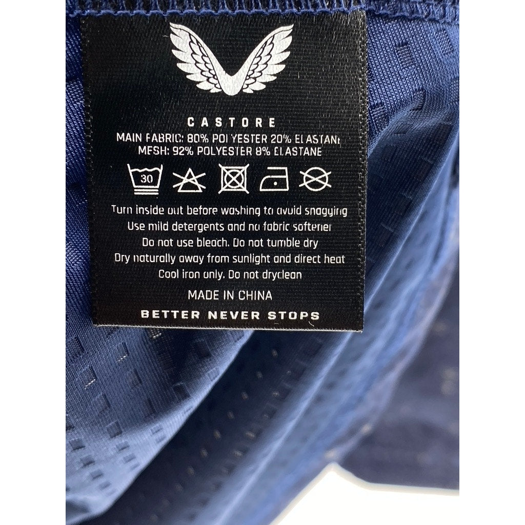 CASTORE Men’s Navy Blue Printed Proteous Long Sleeve Crewneck T-Shirt SZ L