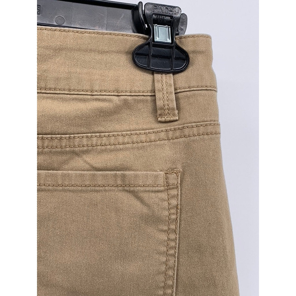 NO BOUNDARIES Women Juniors' Tan Mid-Rise Bootcut Jeans SZ 11