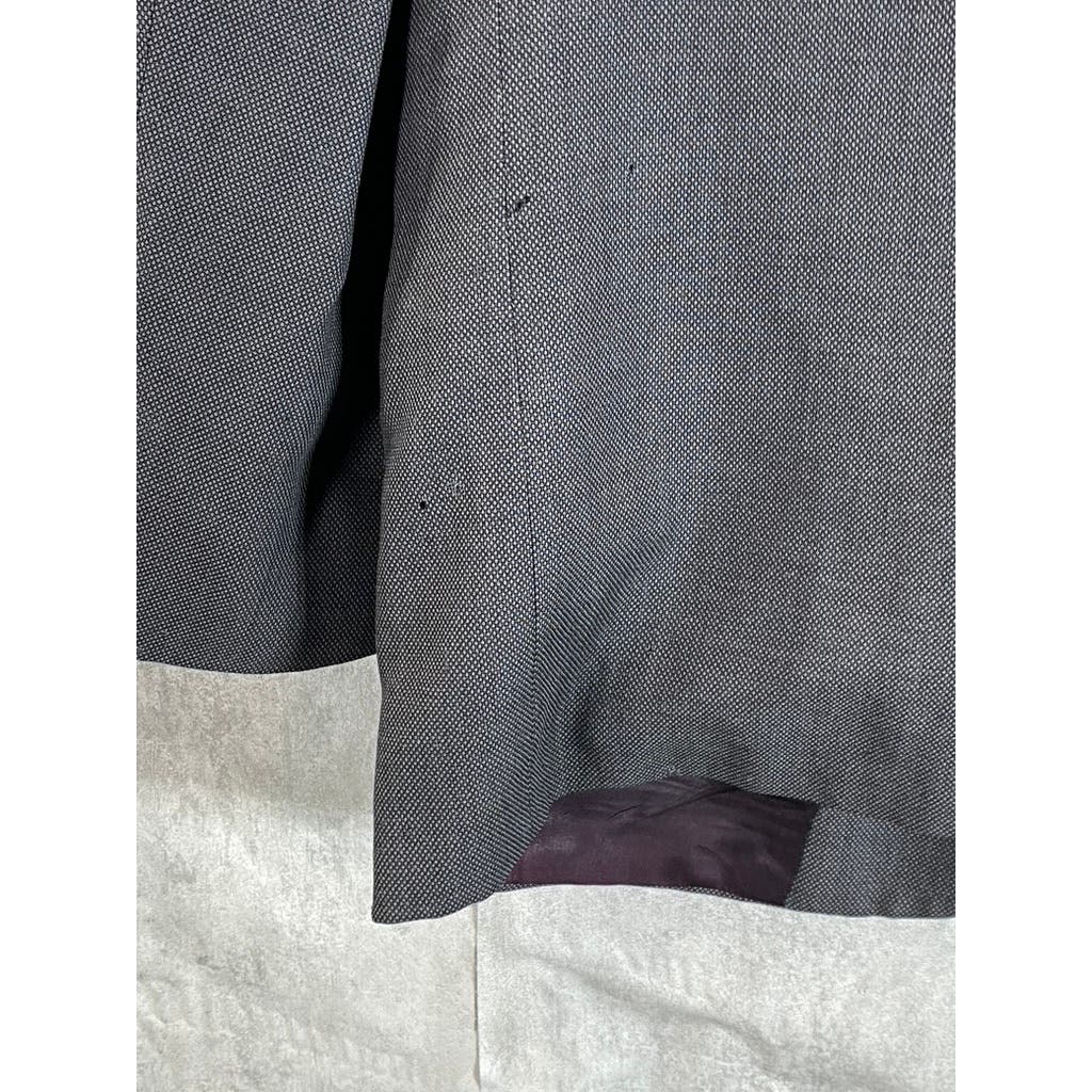 NINO CERRUTI PARIS Men's Gray Vintage Wool Regular-Fit Two-Button Blazer SZ 42R