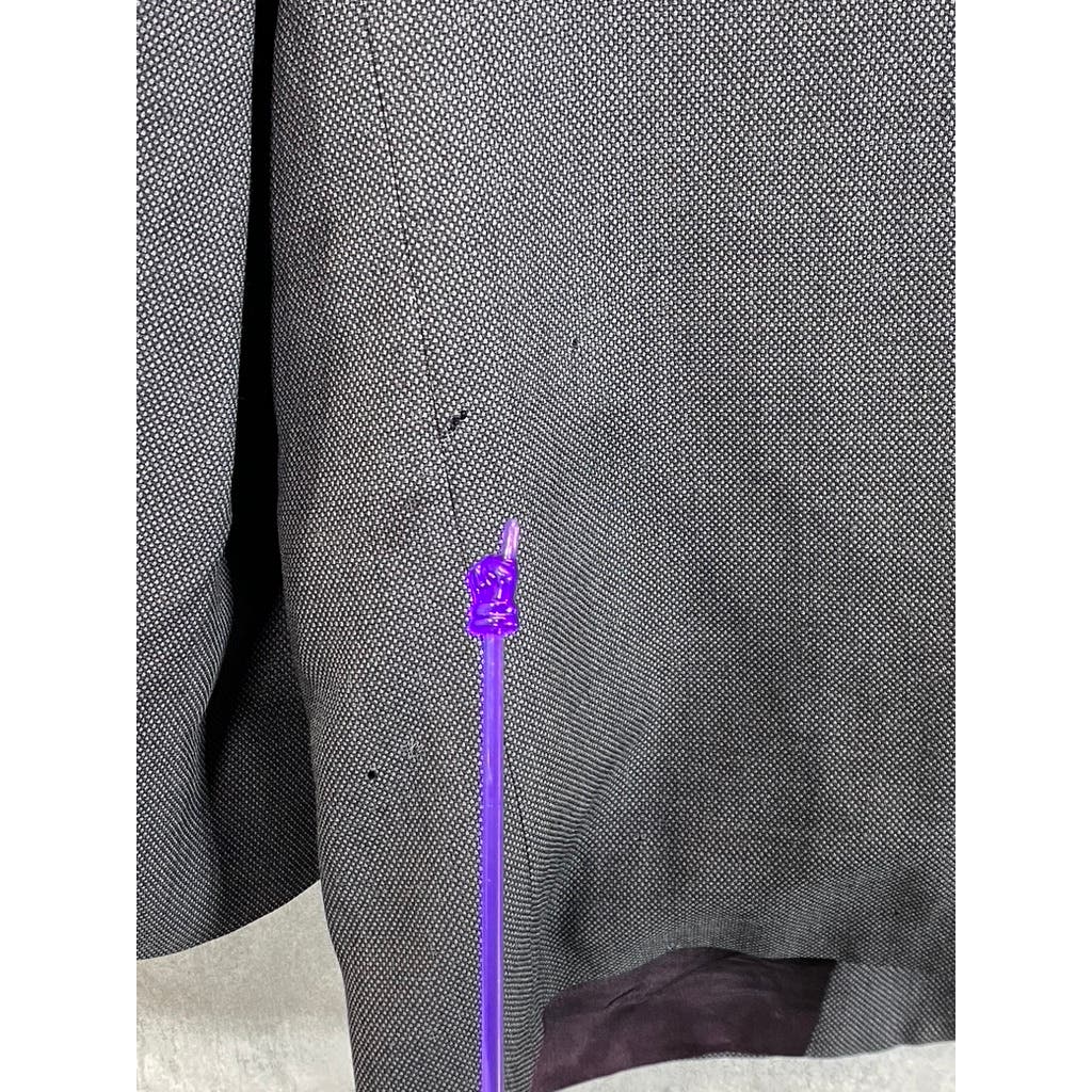 NINO CERRUTI PARIS Men's Gray Vintage Wool Regular-Fit Two-Button Blazer SZ 42R