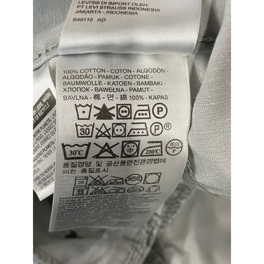 LEVI'S Men's Light Gray Classic-Fit Cargo Shorts SZ 31