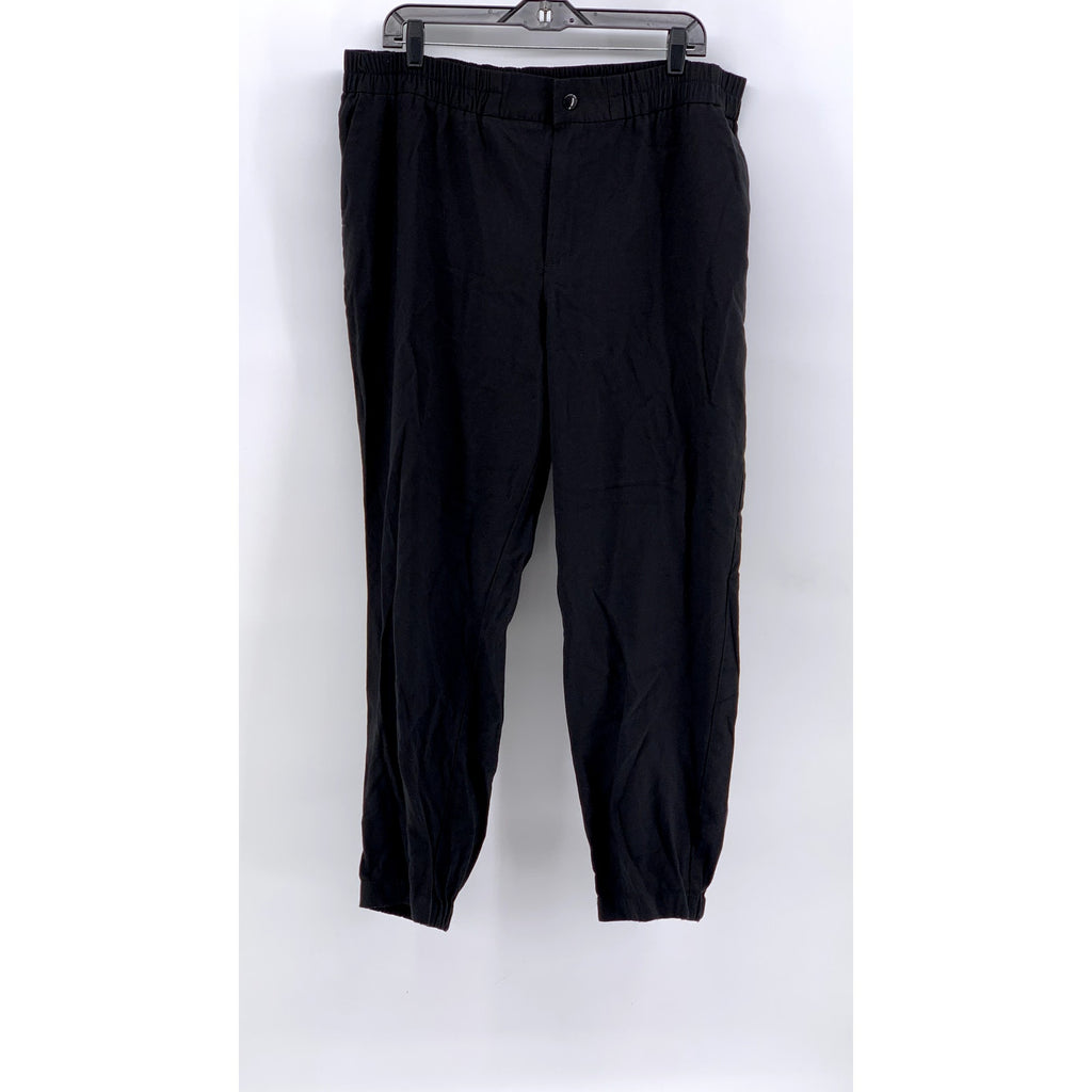 A NEW DAY Women's Black Solid Jogger Style Pants SZ 2XL