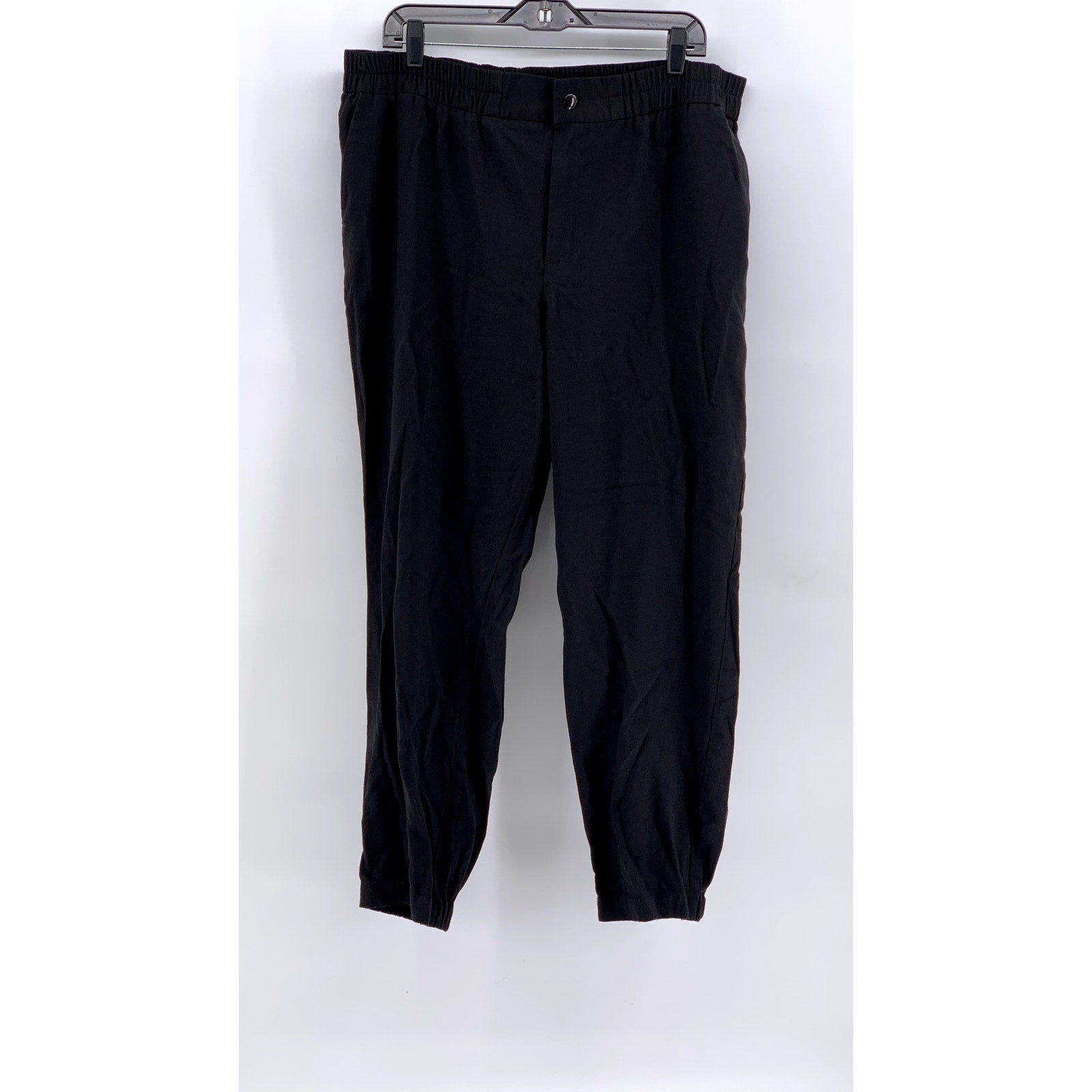 A NEW DAY Women's Black Solid Jogger Style Pants SZ 2XL