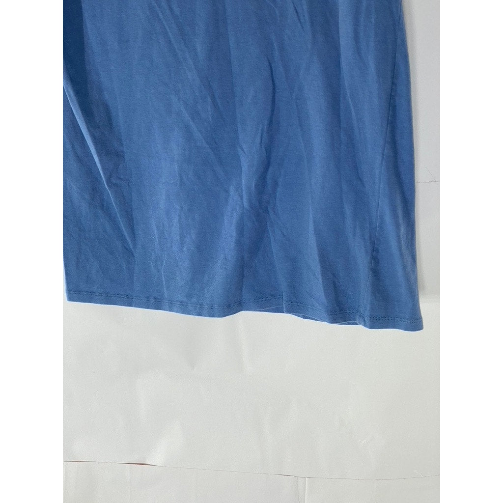 JOCKEY Men’s Blue Solid Cotton Stretch V-Neck Short Sleeve T-Short SZ M