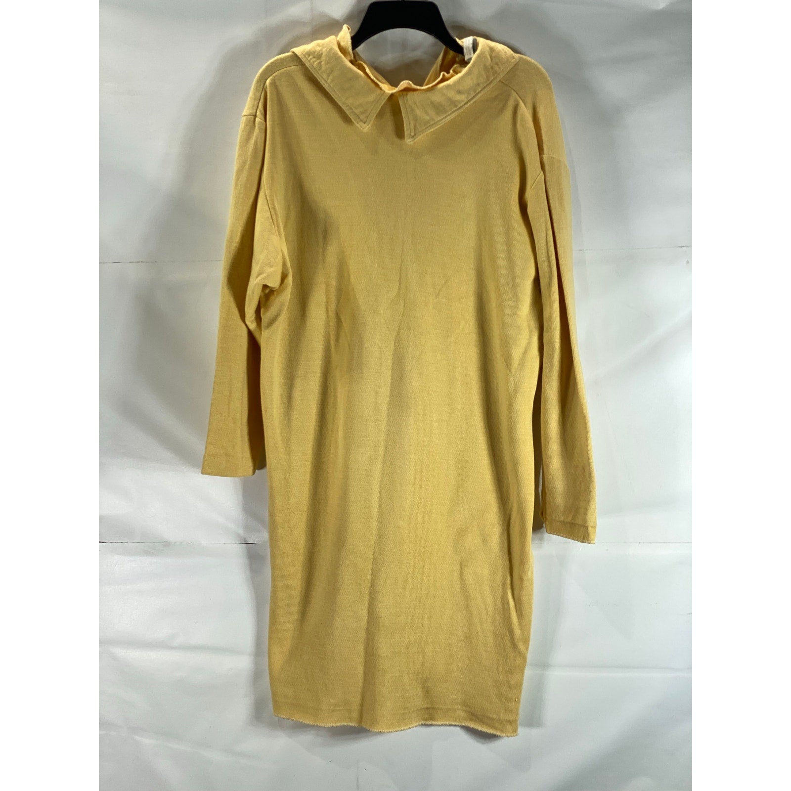BALLOON PARIS VINTAGE Women's Mustard Collared Long Sleeve Dress SZ 1