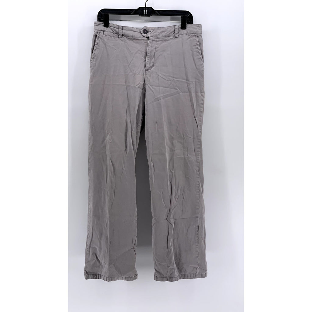CROFT & BARROW Women's Gray Classic-Fit Straight-Leg Pants SZ 10