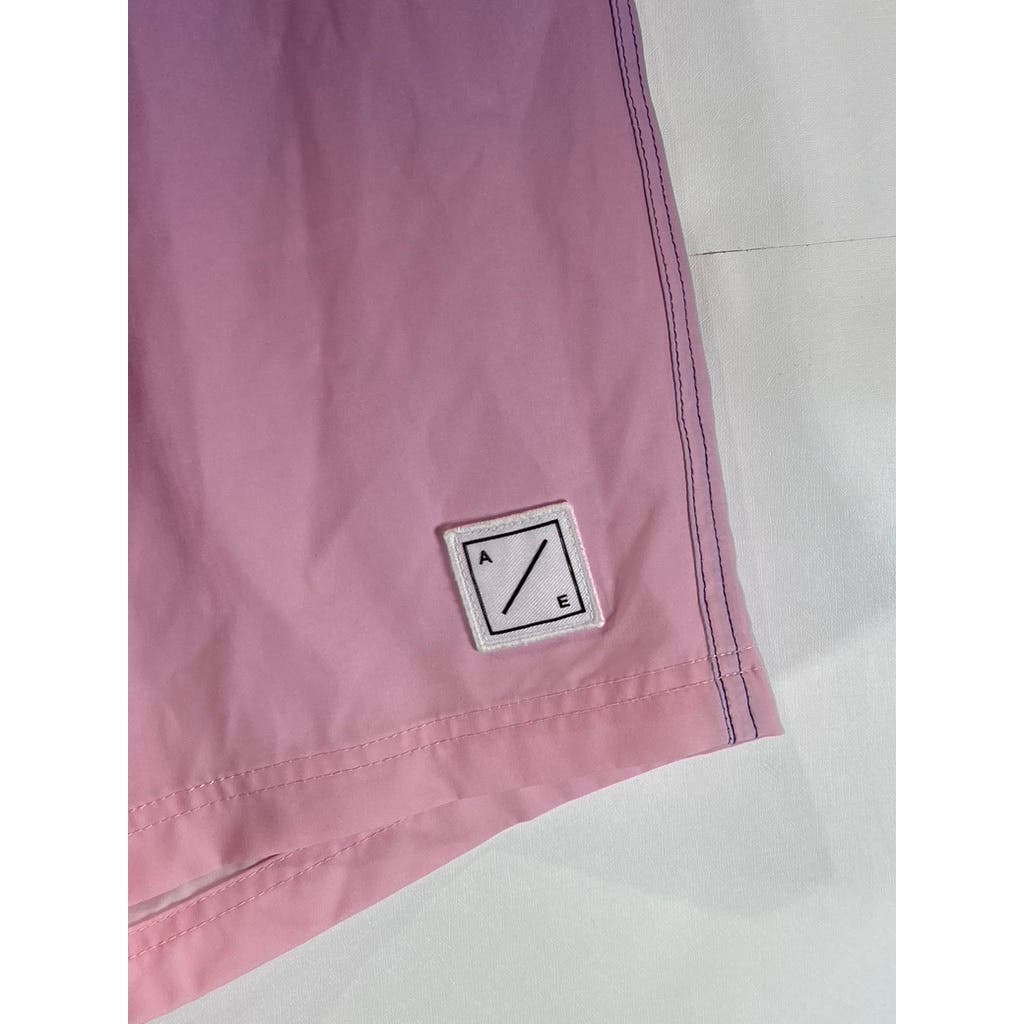 AMERICAN EAGLE Men's Pink/Purple Ombre 10 Festival Board Shorts SZ XS