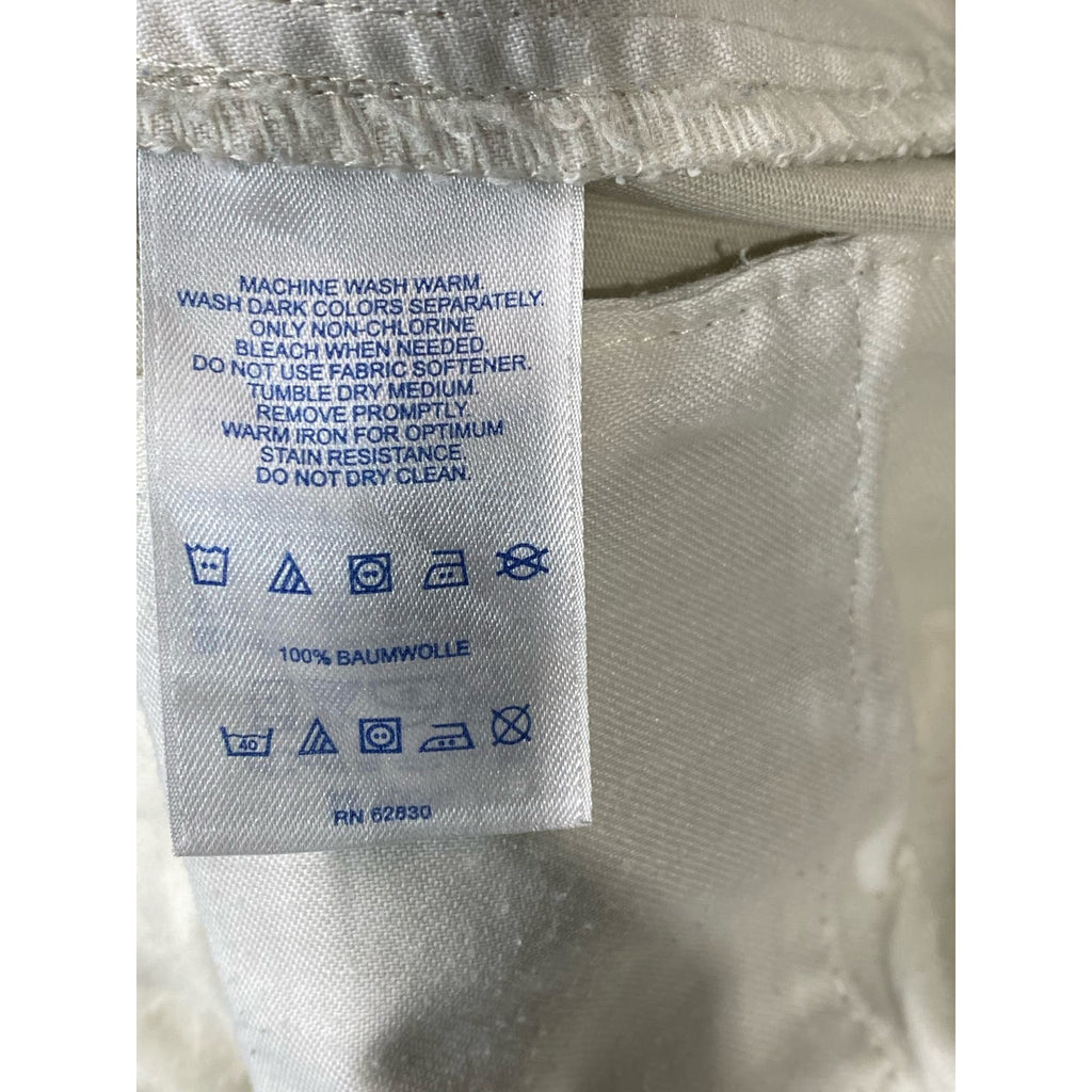 LANDS' END Men's Light Stone Traditional-Fit Pleated Chino Pant SZ 32X30