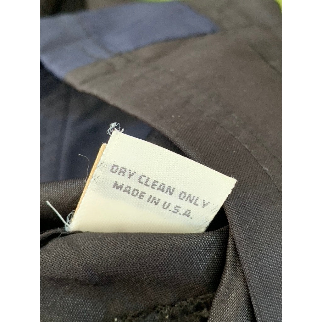 KATAYON Women's Black/Navy Solid Regular-Fit Straight-Leg Pants SZ 6