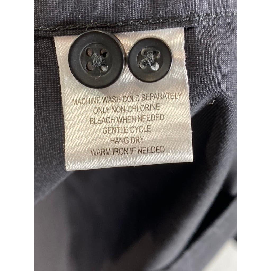 UNTUCKIT Men's Black Solid Carter Button-Up Long Sleeve Shirt SZ 2XL