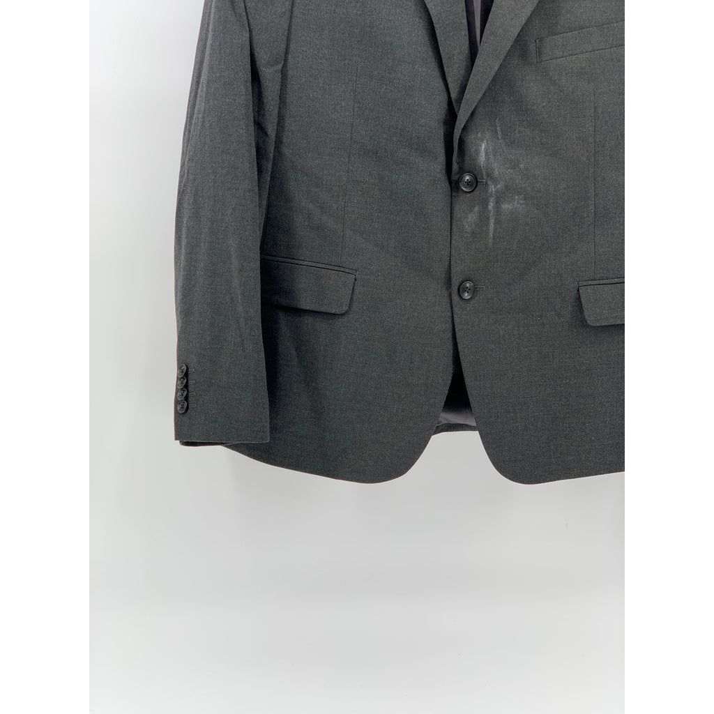 ALFANI Men's Charcoal Gray Slim-Fit Two-Button Notch Collar Blazer SZ 44S
