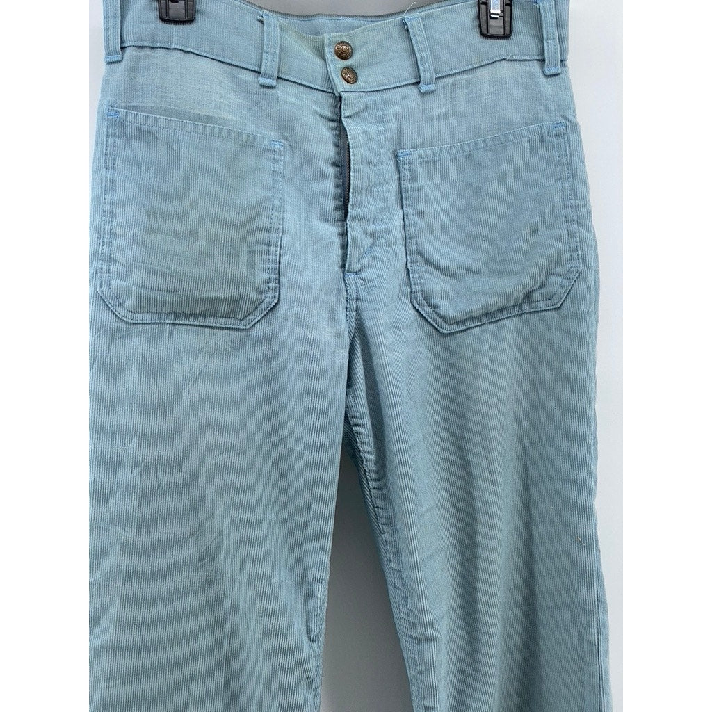 LEVI'S Women's Vintage Light Blue Corduroy High-Rise Wide-Leg Pant SZ M