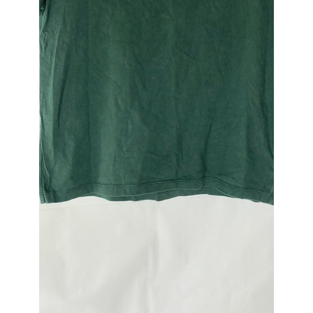 EVERLANE Women's Dark Green The Box Crewneck Short Sleeve Organic Cotton Top SZS