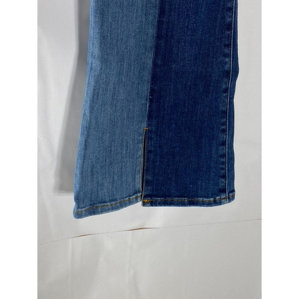 M.I.H JEANS Women's Blue Marrakesh High-Rise Cropped Kick Flare Denim Jean SZ 29