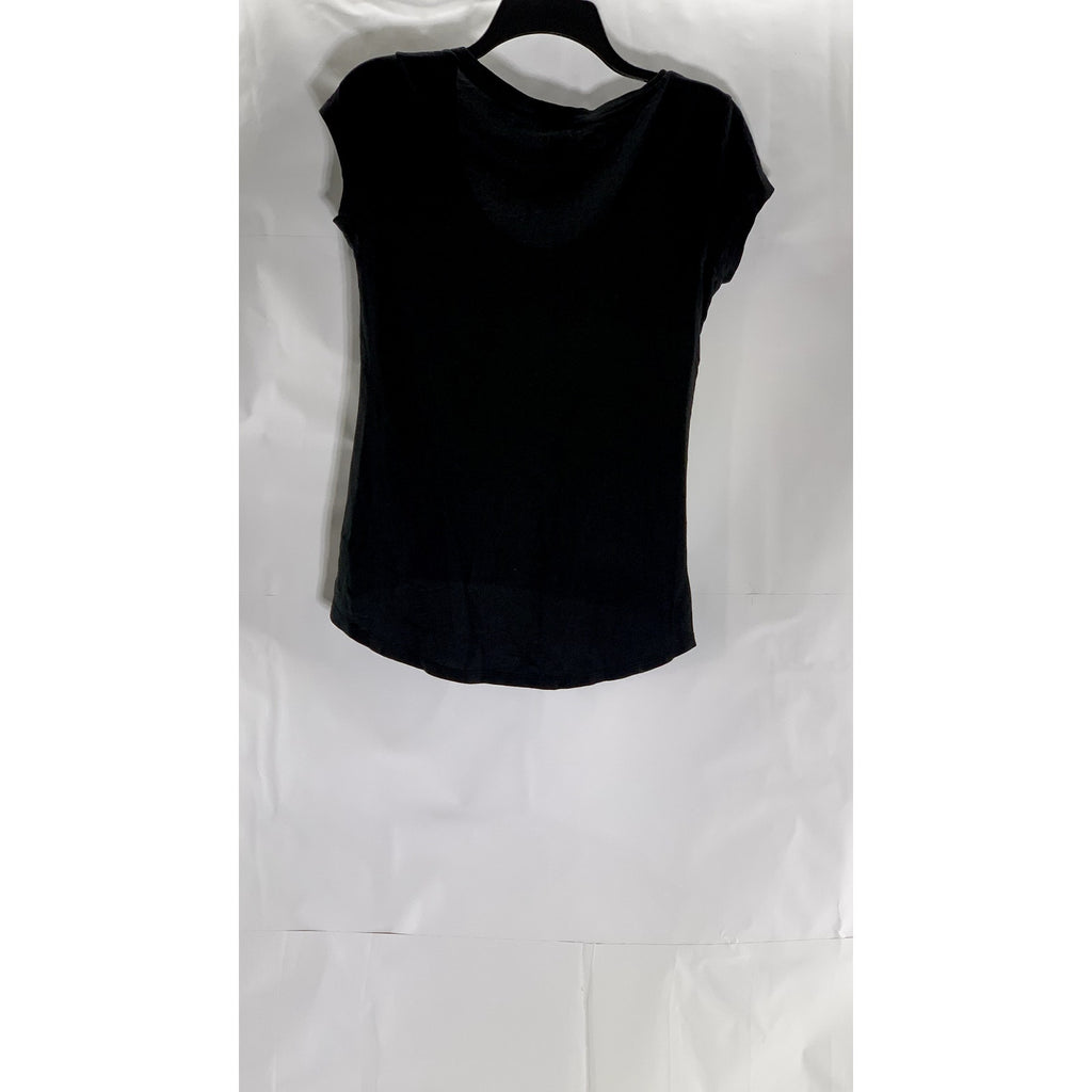 OLD NAVY Women's Black Jack Premium Scoop-Neck Short Sleeve Top SZ XS