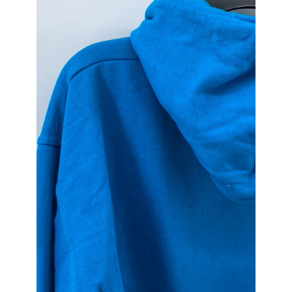 UNBRANDED Men's Blue-Green Crickets Logo Casual Pullover Hoodie SZ L