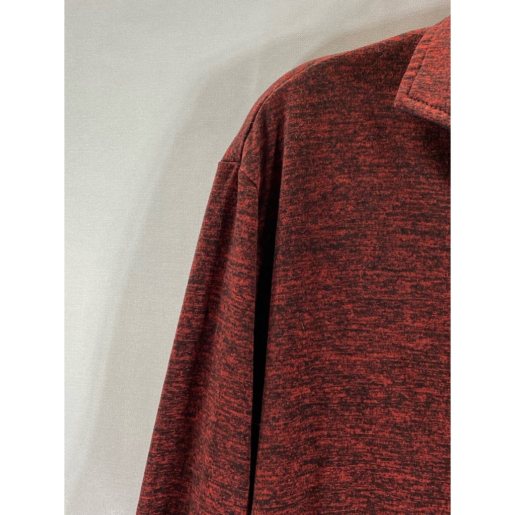 TAILORBYRD Collection Men's Burgundy Regular-Fit Long Sleeve Polo Shirt SZ L