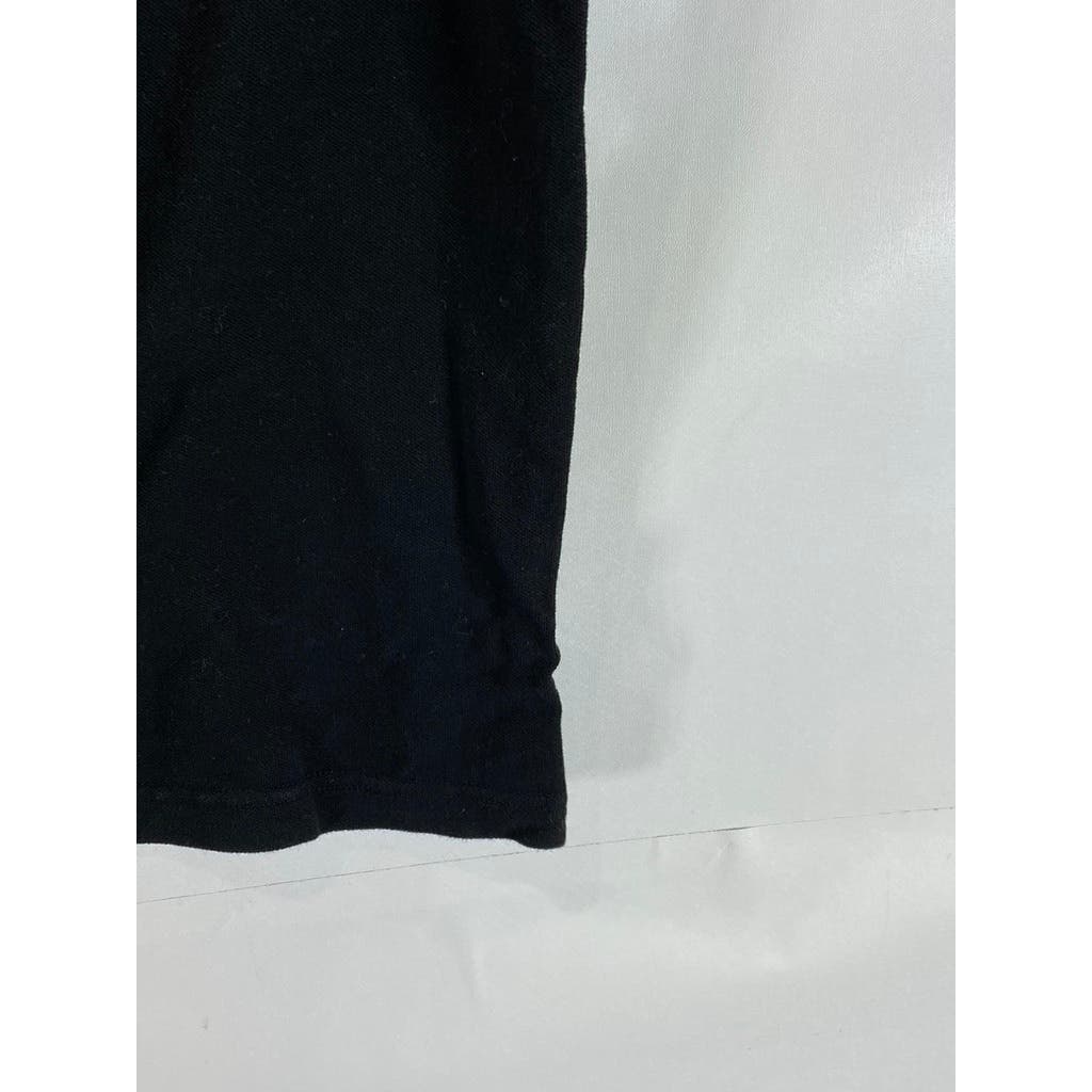 BANANA REPUBLIC Men's Solid Black Cotton Short Sleeve Polo Shirt SZ S