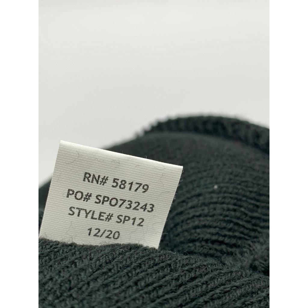 UNBRANDED Black-Yellow Embroidered Spanish Logo Beanie SZ OS