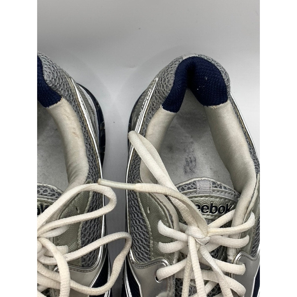 REEBOK Men's Gray-Silver Mesh DMX Sneakers SZ 9.5