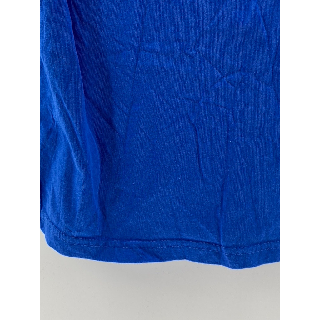 UNBRANDED Men's Royal Blue Crewneck Bird Graphic Short Sleeve Casual T-Shirt SZM