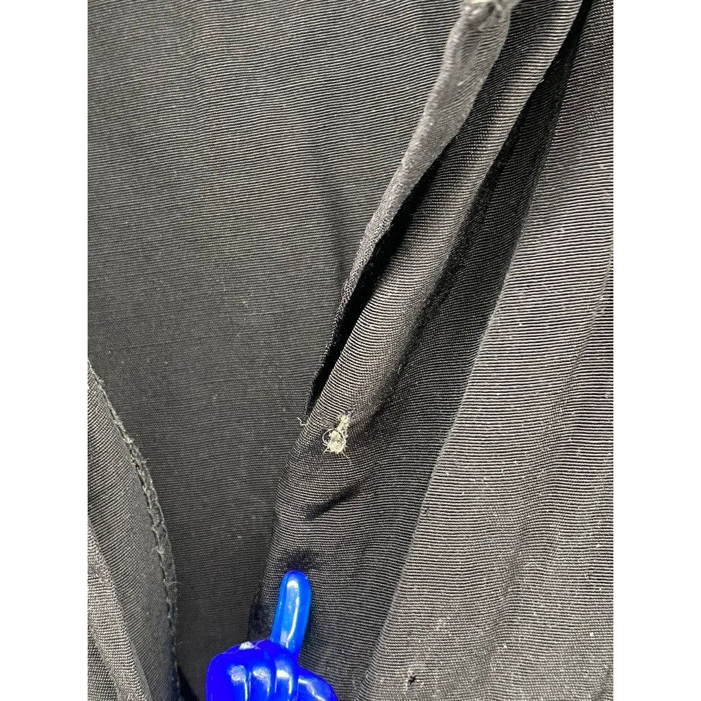 ARDMORE Women's Vintage Black Solid Button-Up Long Sleeve Top SZ M