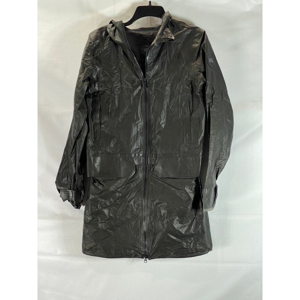 CANADA GOOSE Women's Black Earth Waterproof Nomad Lightweight Rain Jacket SZ S