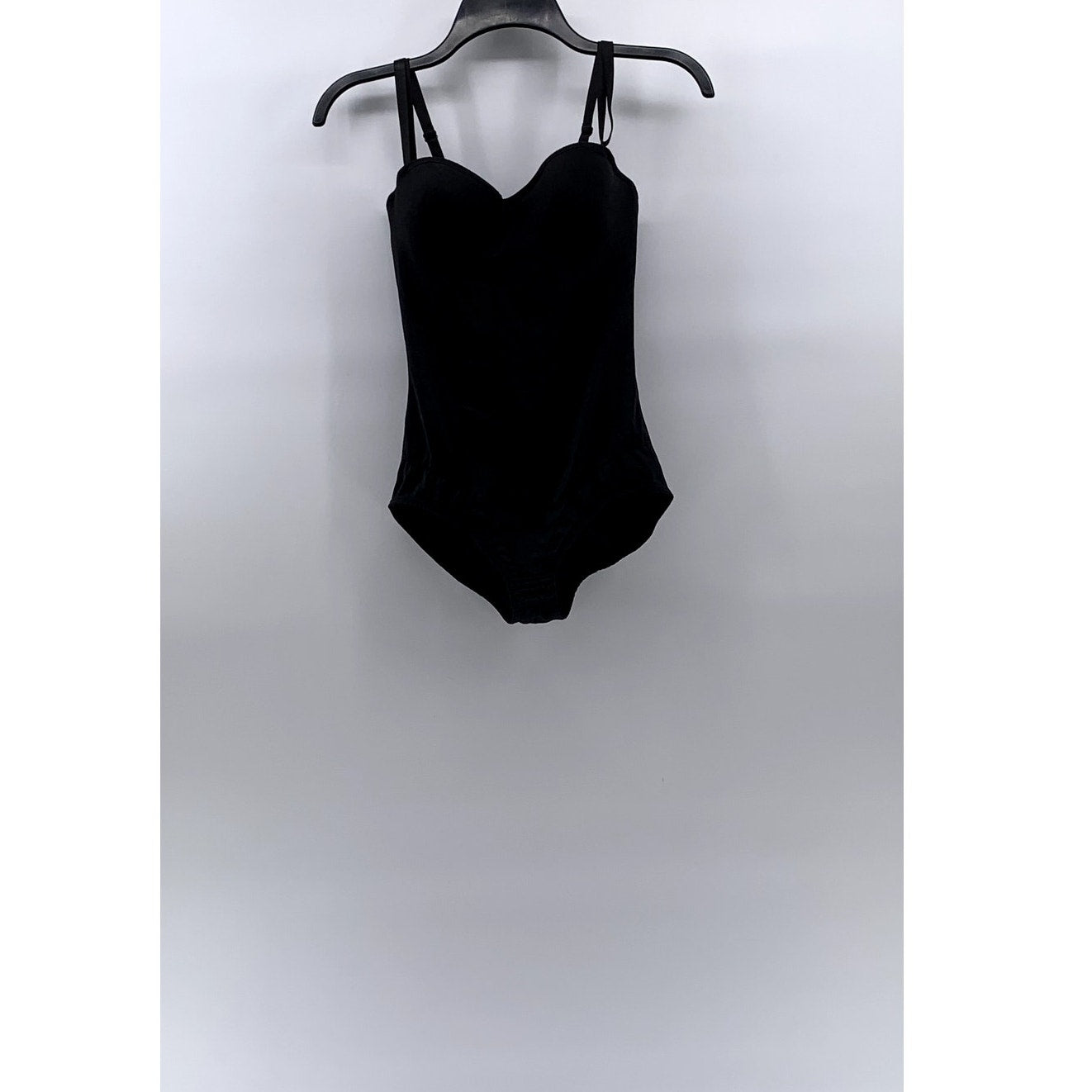 MARILYN MONROE Women's Black Removeable Strap Shaping Bodysuit SZ M
