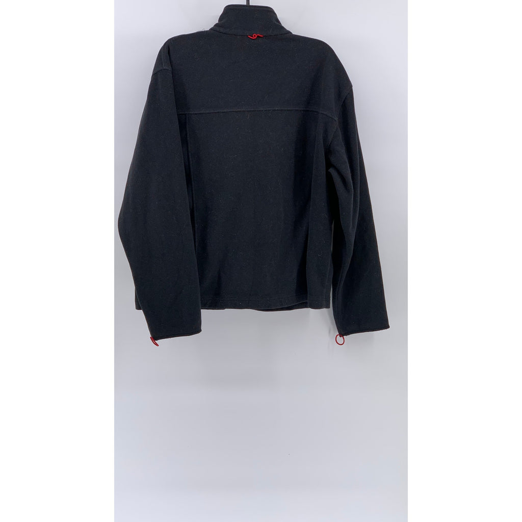 L.L. BEAN Men’s Vintage 90's Black Fleece Long Sleeve Zip-Up Sweater SZ L
