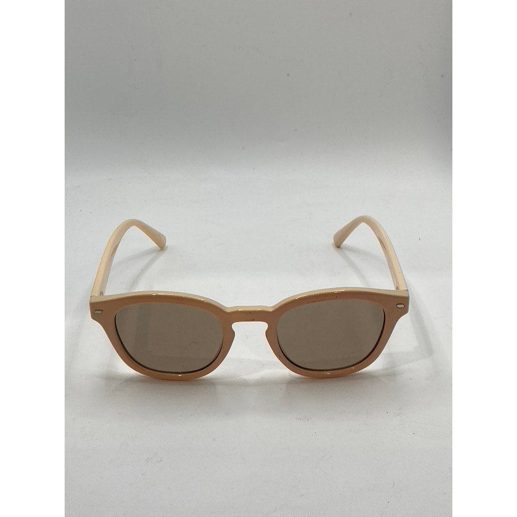 LE SPECS Women's Beige Conga Round Lens Sunglasses OS