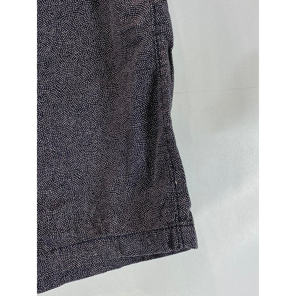 BANANA REPUBLIC Men's Black/Gray Cotton Twill Stretch Shorts SZ 35