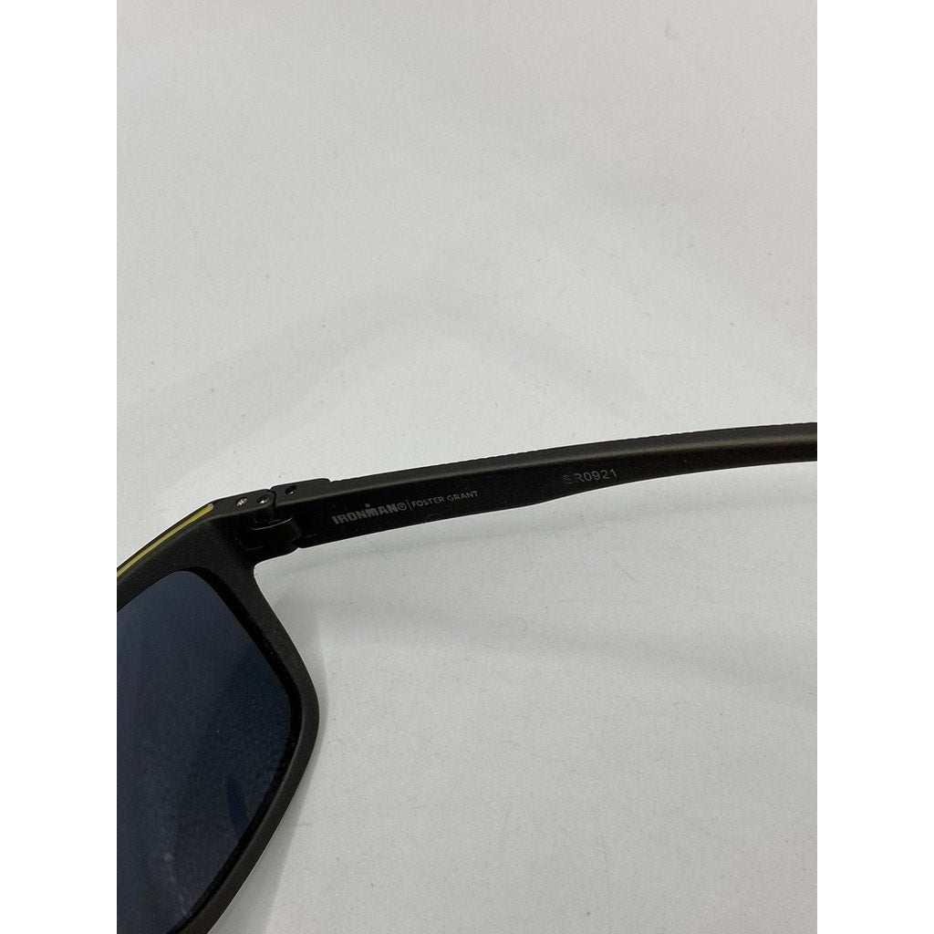 FOSTER GRANT Men's Black Tinted Square Lens Ironman Sunglasses