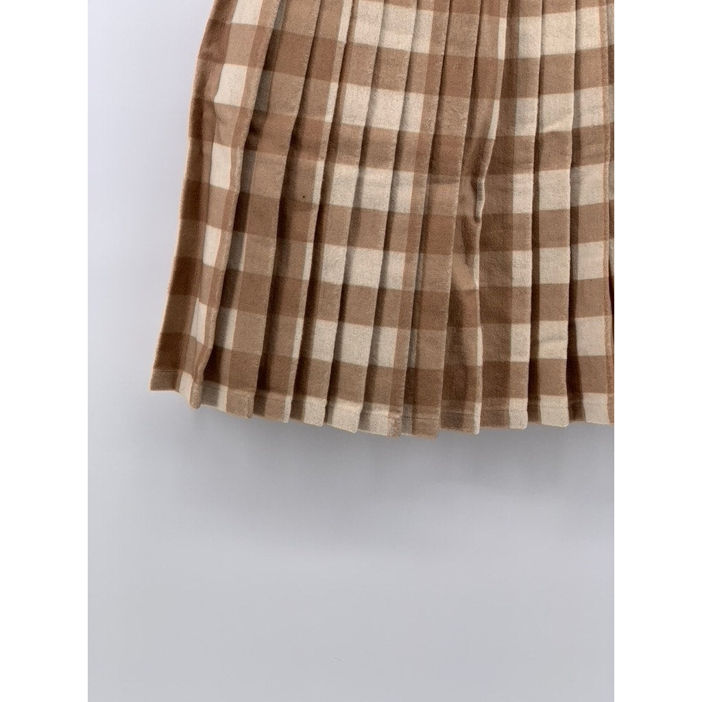 LISA SAYS GAH Women's Brown Plaid Rory Mini Skirt SZ S
