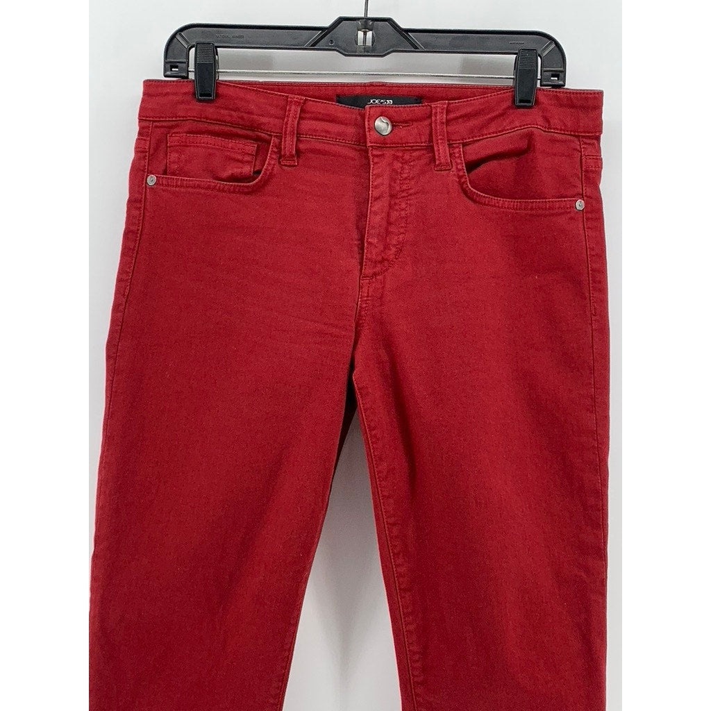 JOE'S Women's Red Skinny Visionaire Cotton-Blend Pant SZ 29